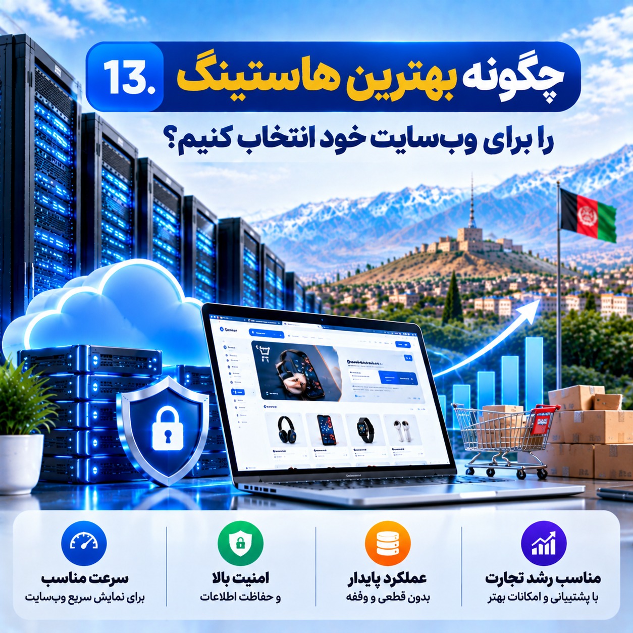 نتخاب هاستینگ مناسب برای ویب‌سایت در افغانستان