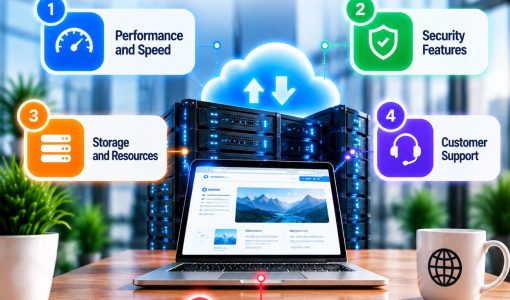 Five things to check before buying a web hosting plan including speed, security, uptime, support, and pricing