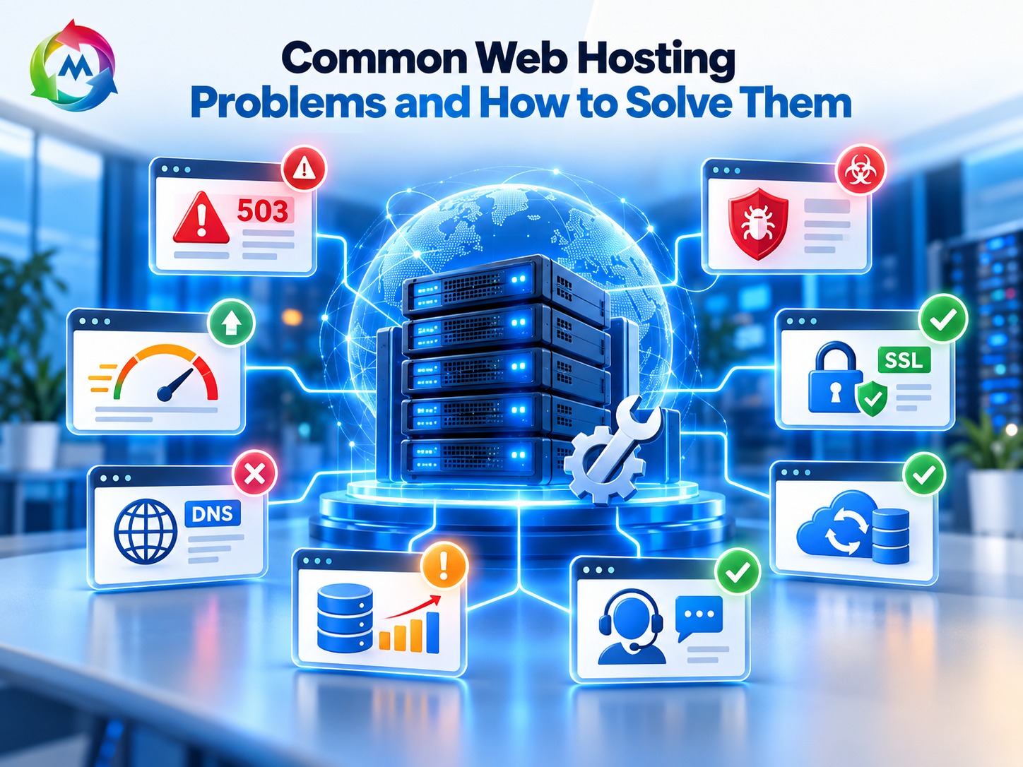 Common web hosting problems and website troubleshooting