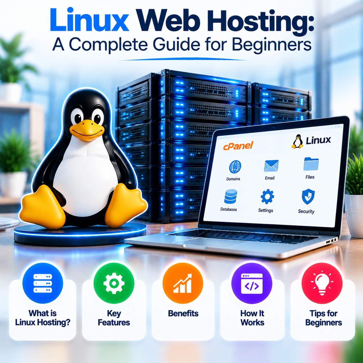 Linux web hosting servers in a modern data center