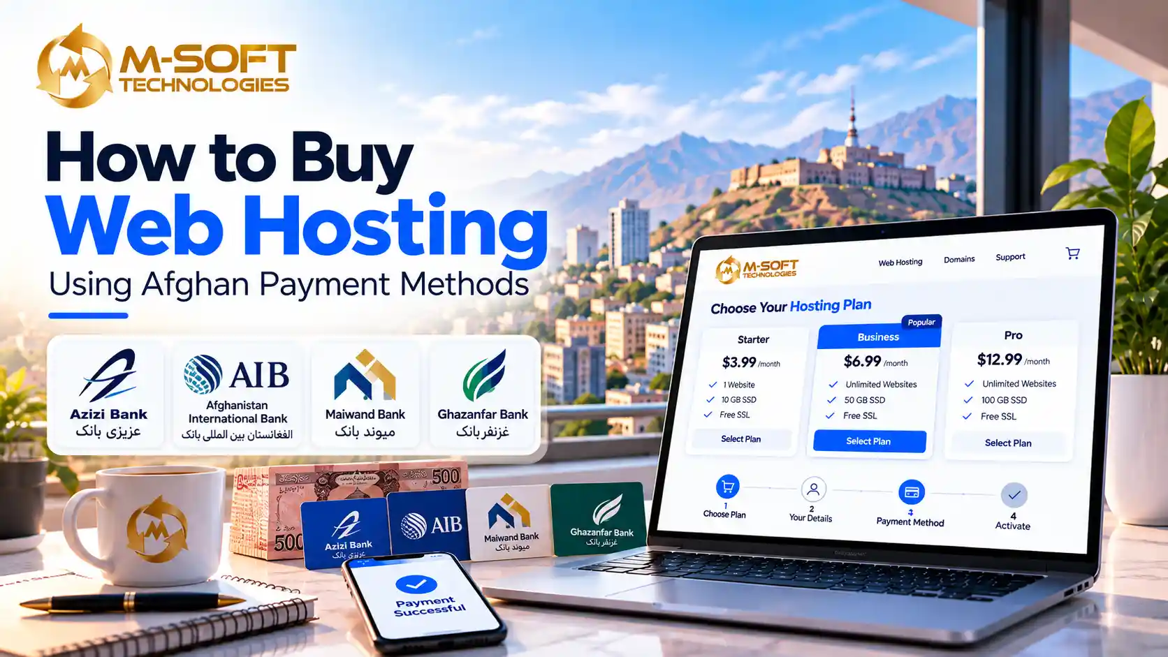 How to Buy Web Hosting Using Afghan Payment Methods